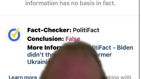 Politifact said their fact-check was false