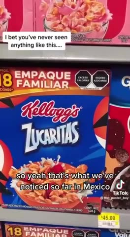 WALMART IN MEXICO LABELLED WHAT’S IN CHILDREN FOOD🛒⚠️💫