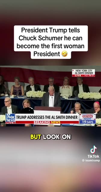 PRESIDENT TRUMP ROASTS SHUMER 😅🤣😂