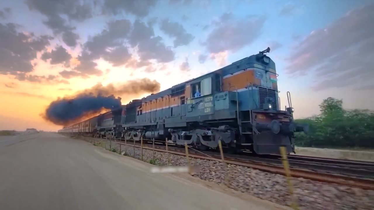 Train chase video