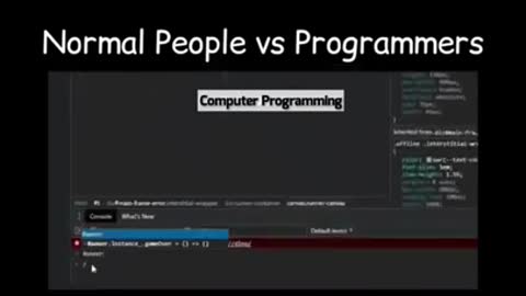 normal people vs programmer meme