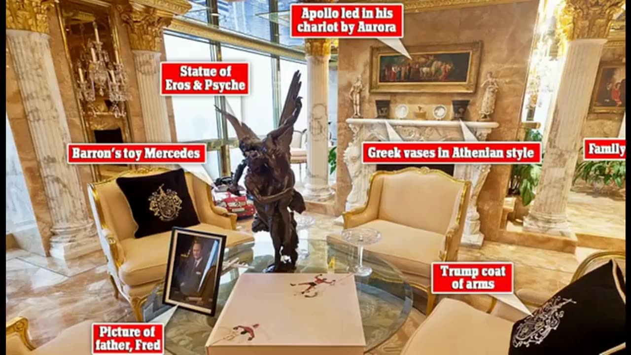 Donald Trump's 66th Floor Penthouse at Trump Tower Exposes His Idol 'Sun God' Apollo