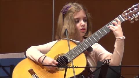 Amazing 7-Year-Old girl Guitarist - Konstantina Andritsou performs @ Megaro (Athens) HD