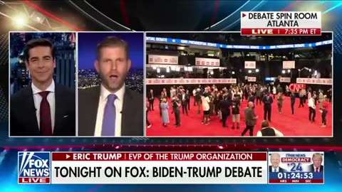Eric Trump- My father's 'in the zone' for debate with Biden FOX LIVE