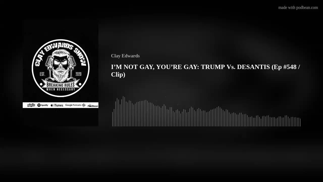 TRUMP Vs. DESANTIS: WHO'S LESS LGBTQ FRIENDLY (Ep #548 / Clip) THE CLAY EDWARDS SHOW 07/07/23