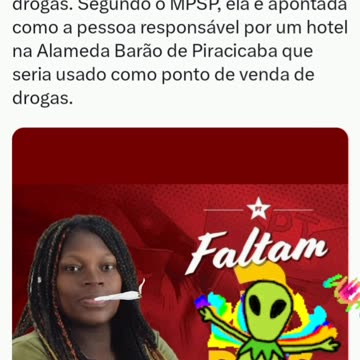 Vereadora do PT, partido dos traficantes, foi presa na Cracolândia.