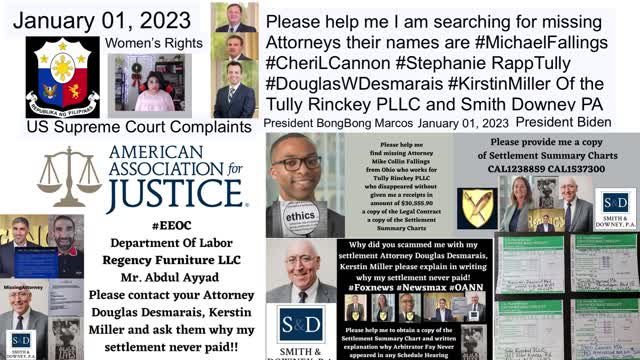 Smith Downey PA - Douglas W. Desmarais Esq - Baltimore Maryland - US Supreme Court Complaints - EEOC - DLLR - BBB - DCBAR - Regency Furniture LLC Corporate Office Headquarters - Tully Rinckey PLLC - Michael C. Fallings Esq - Texas - Cheri L. Cannon Esq -