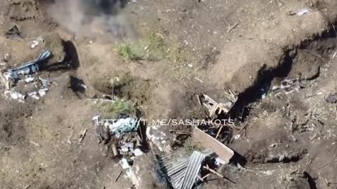 Trenches filled with Dead Ukrainian Soldiers after close combat in Donbas Ukraine - Strictly 18+