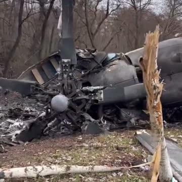 Ukraine War - MI-35 Helicopter Shot Down