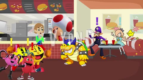 Pac-Man, Ms. Pac-Man, Spiral, And Cylindria's Funtime