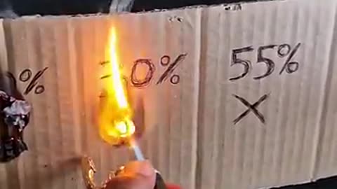 Cardboard vs Lighter 🔥