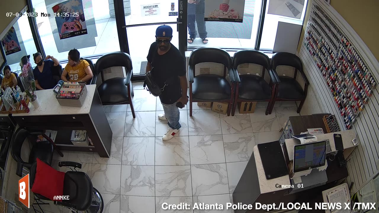 MOST PATHETIC ROBBERY EVER! Thief Gets Ignored by Everyone at Nail Salon