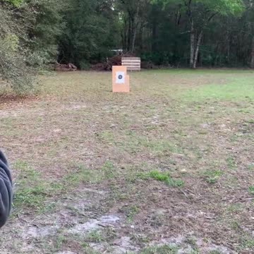 Archery target practice.