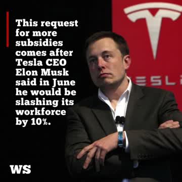 Tesla requesting more funding from the Canadian government