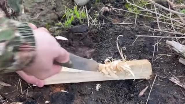 Making bread 🥖 on a stick