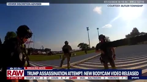 BREAKING: New bodycam video released from Trump assassination attempt