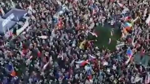 Tens of thousands of Czechs protest EU and NATO