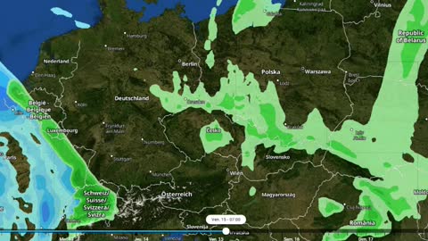 weather forecast from 12/01/2021 to 18/01/2021 in Germany, Netherlands polska