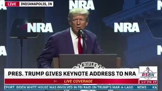 President Trump on Mike Pence at the NRA convention