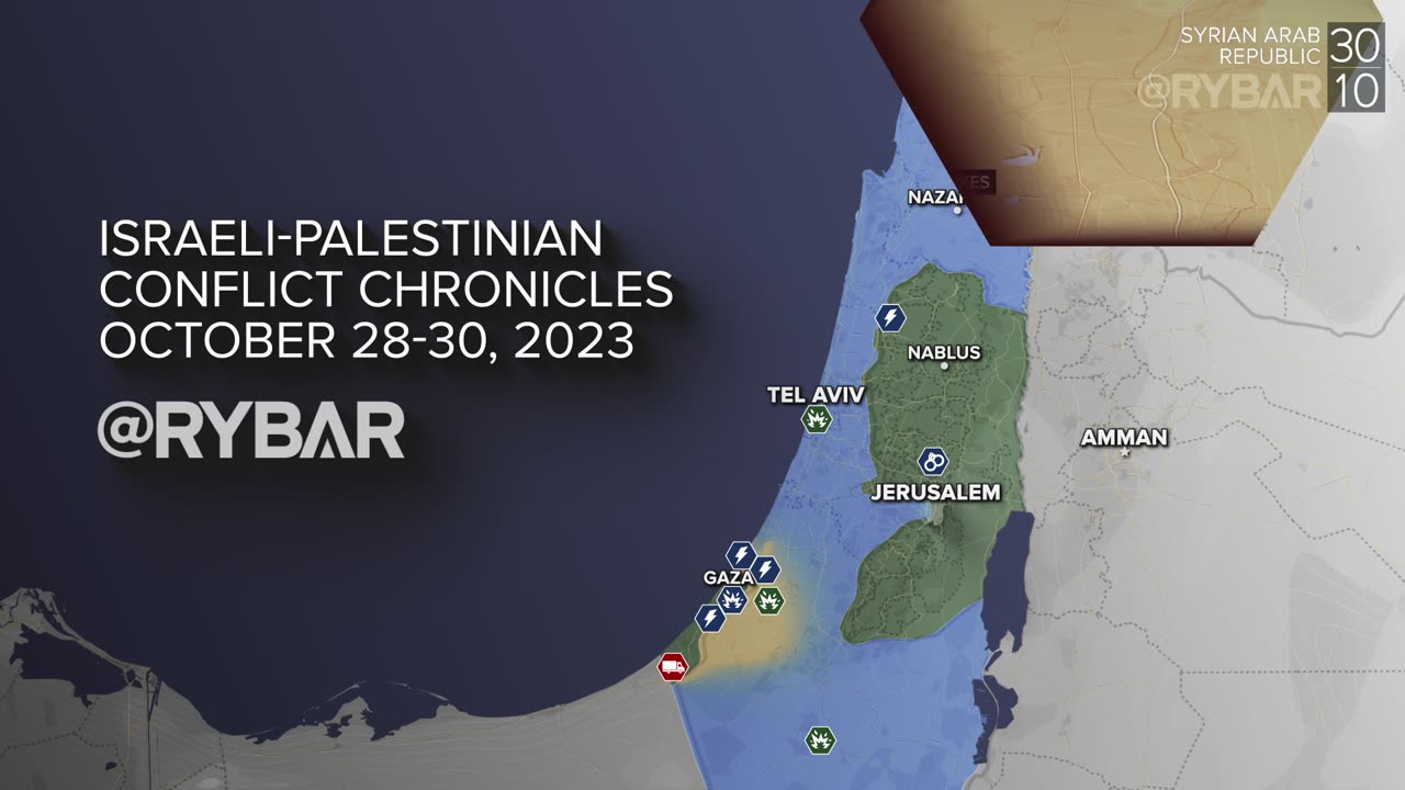 ❗️🇮🇱🇵🇸🎞 Highlights of the Israeli-Palestinian Conflict on October 28-30, 2023