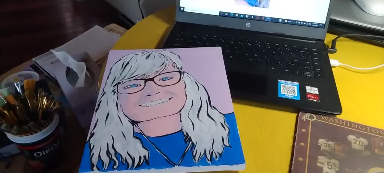 Update on Lisa's Pop Art Portrait