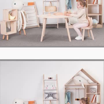 Butterfly Wings Chair and Table Set Plywood Wooden Bench