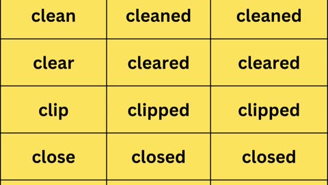 Regular verbs 7