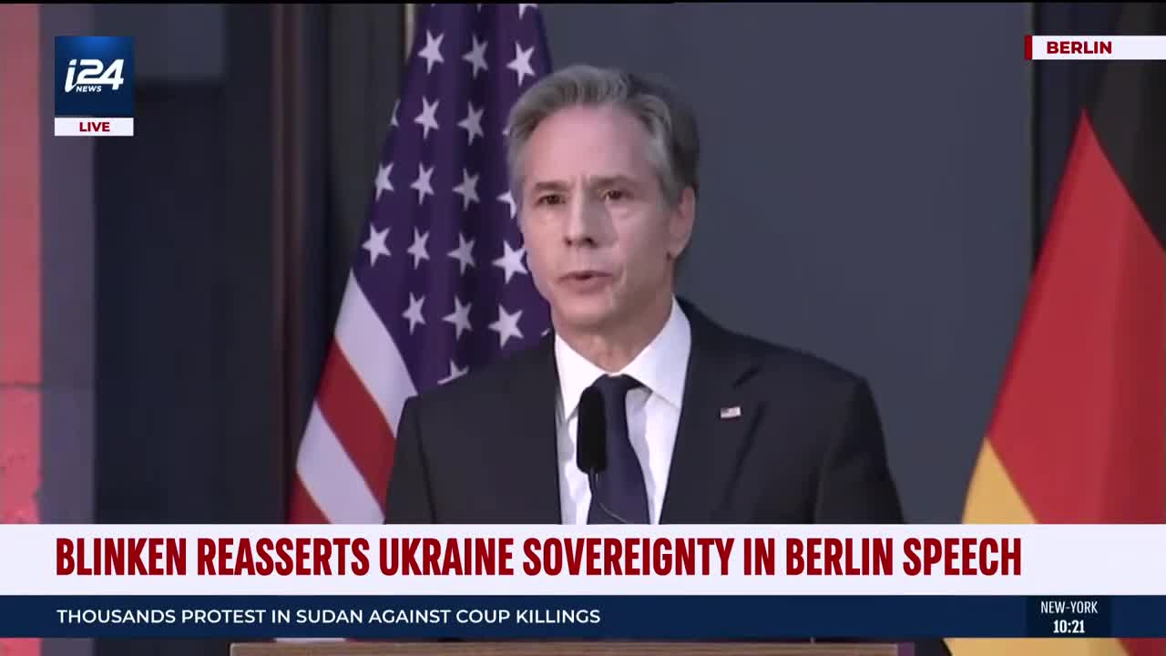 HAPPENING NOW: Secretary Blinken addresses Ukraine-Russia Conflict