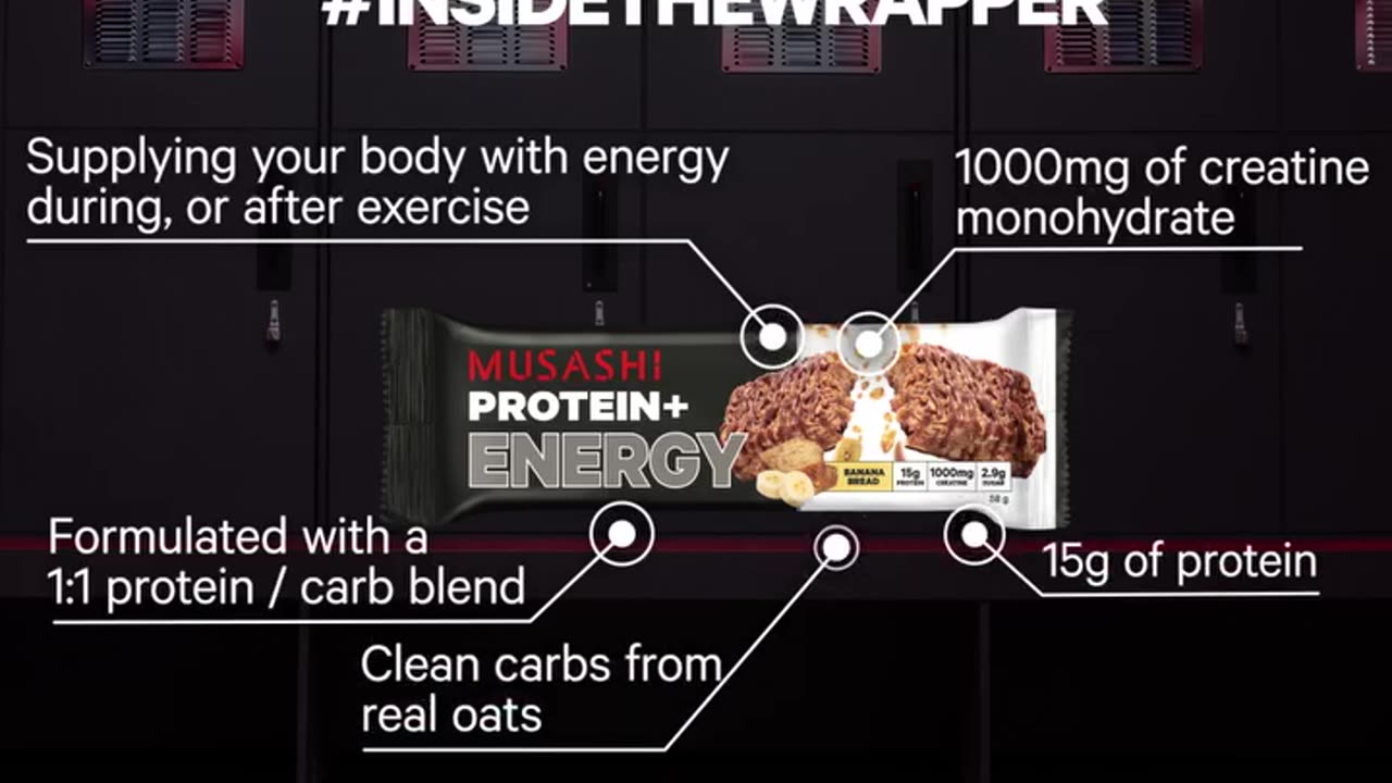 MUSASHI PROTEIN+ ENERGY BAR