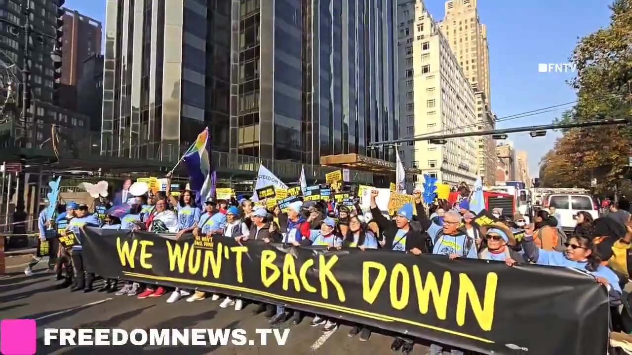 Illegals marching the streets of New York