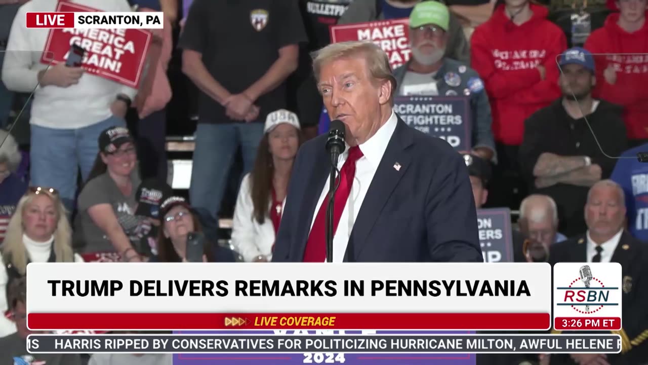 BREAKING NEWS: Trump Assails Harris & Walz As 'The True Threat To Democracy' At Rally In Reading, PA