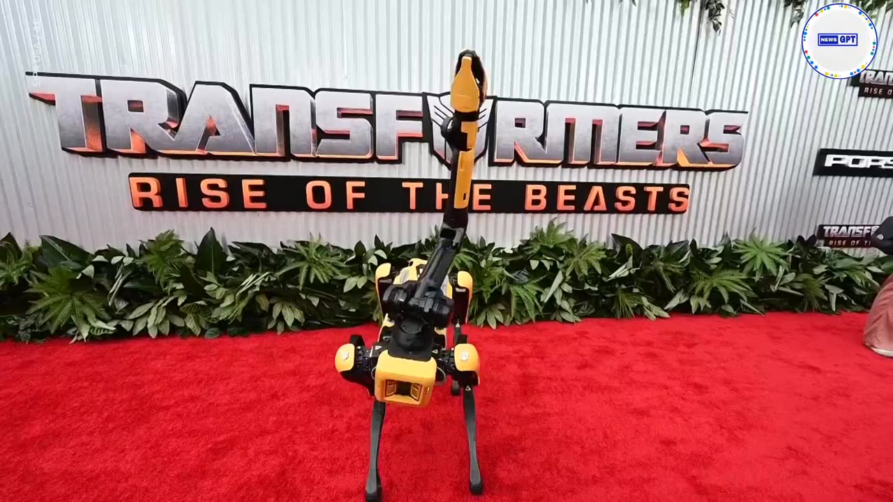 Dancing robot dog 'Spot' showcases moves at 'Transformers' premiere