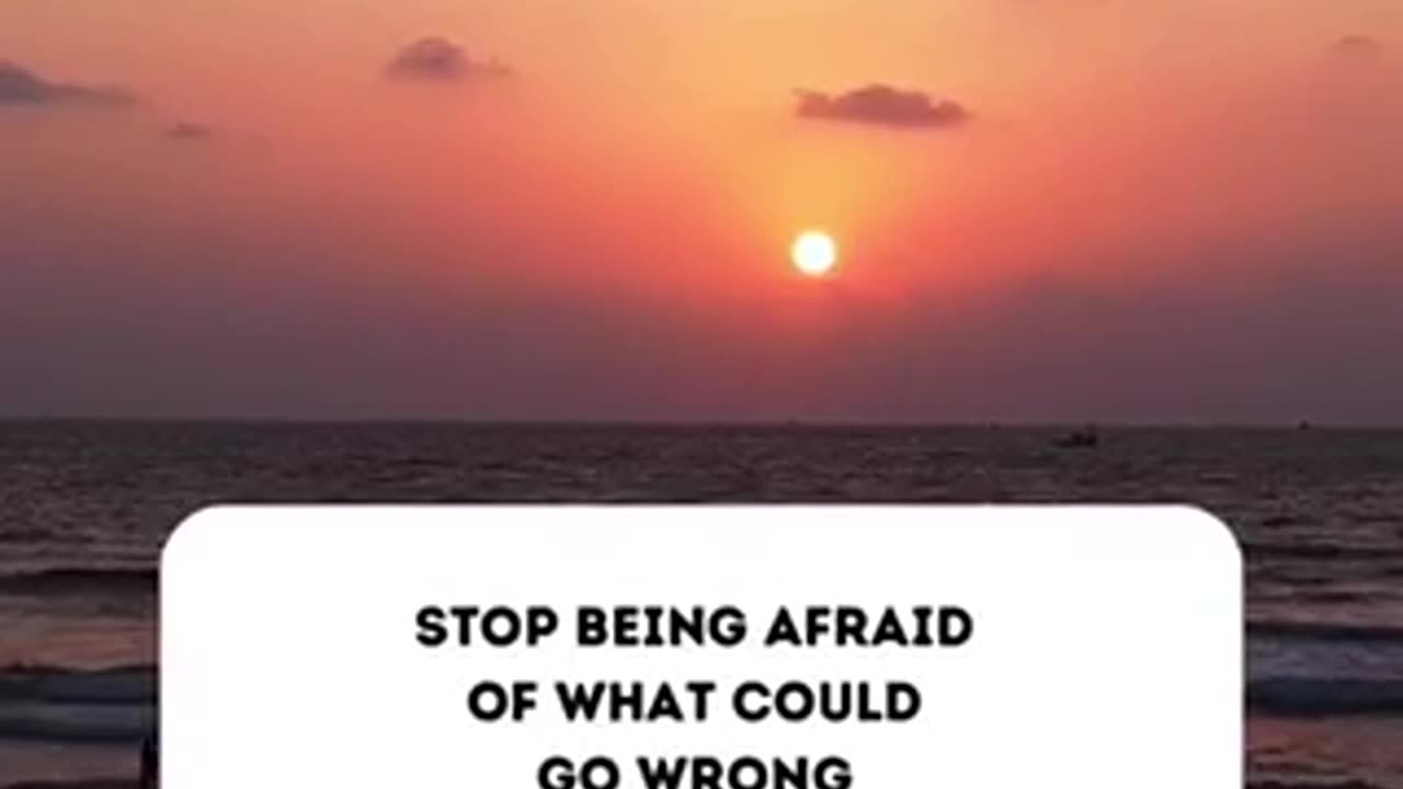 Stop Being Afraid