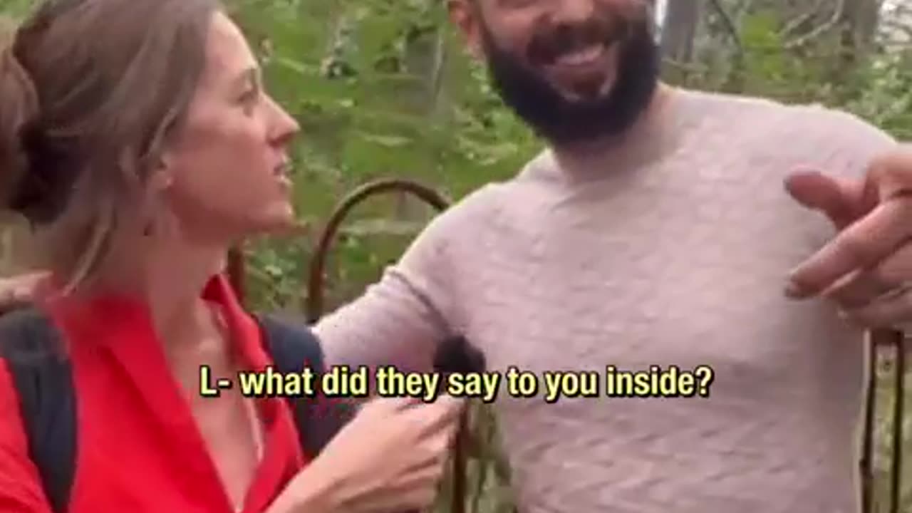 Andrew and BBC reporter reunite
