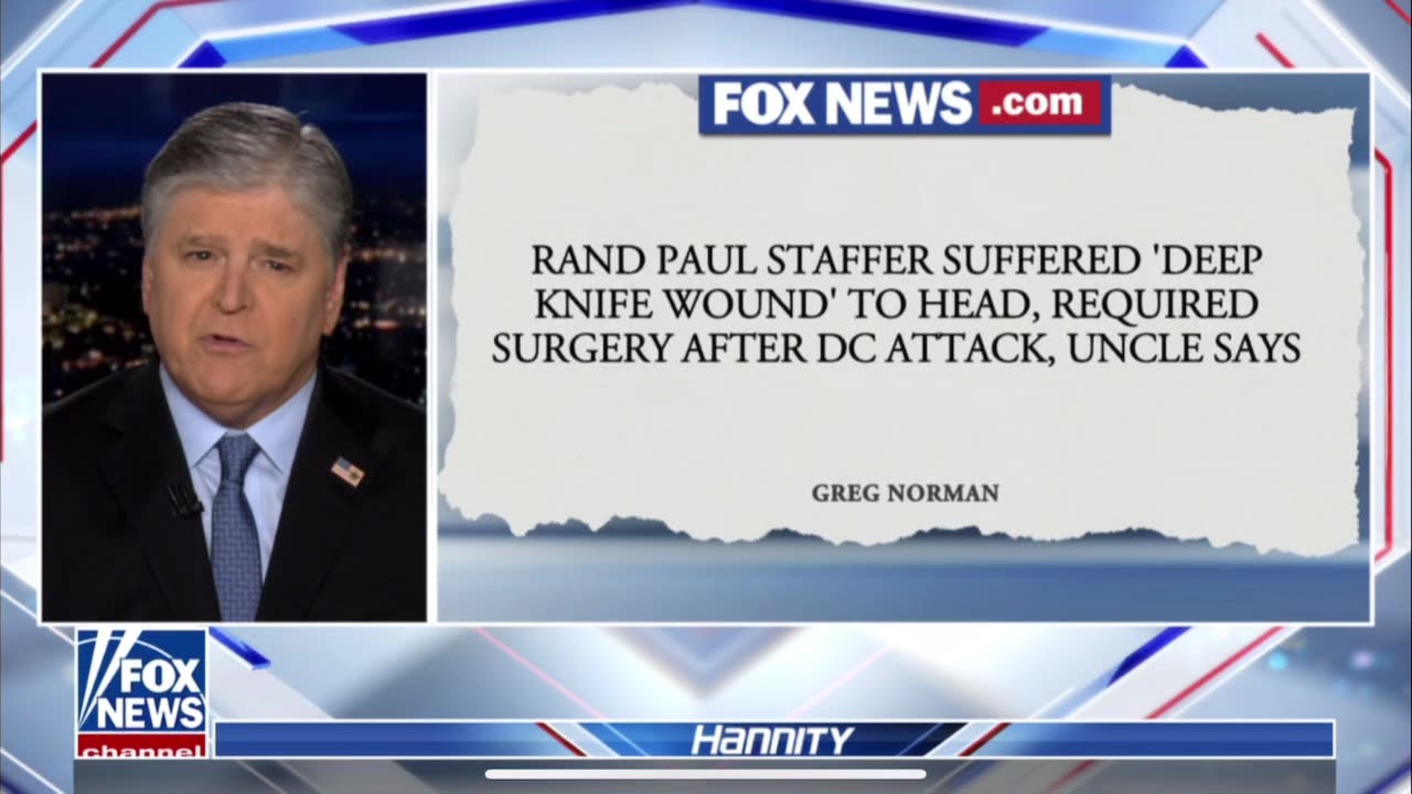 HANNITY-RAND PAUL-STAFFER FOR SEN RAND PAUL ATTACKED IN DC