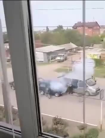 Loaded the car with explosives and blew himself up