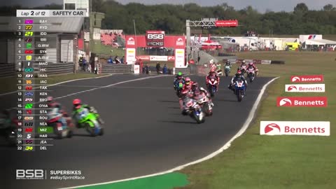 Crash in Snetterton! 2022 British Superbikes Eurosport