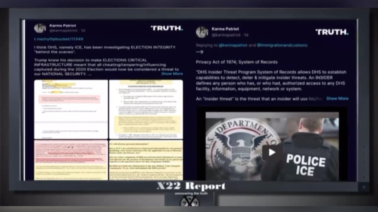 Trump setup ICE for handling ELECTION INTEGRITY to bypass DOJ/FBI ???