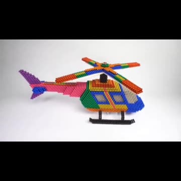 Diy Build Rainbow Helicopter With Magnetic Balls ASMR