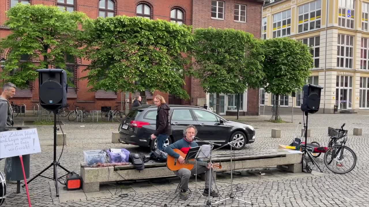 Greifswald: Sammeln und Eröffnung der Kundgebung 30-05-2022