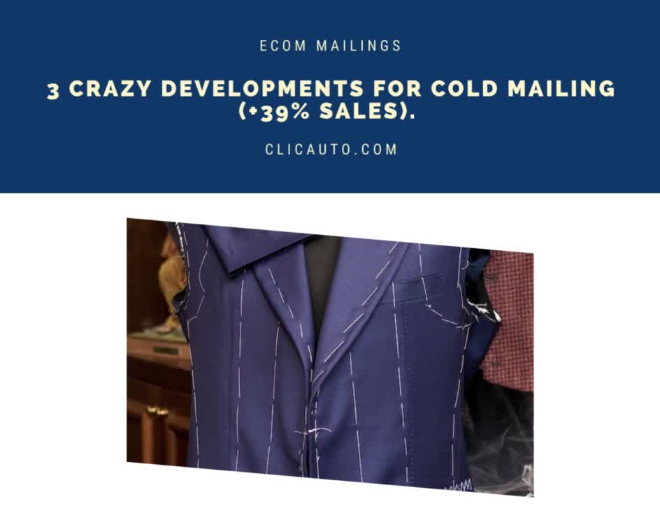 ✨ 3 CRAZY #DEVELOPMENTS FOR COLD #MAILINGS (+39% #SALES).