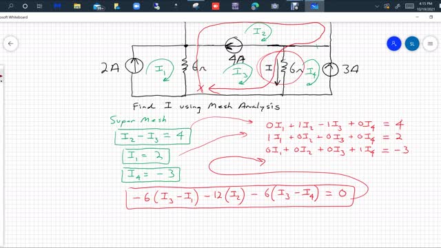 Mesh/Loop Analysis with SuperMesh's