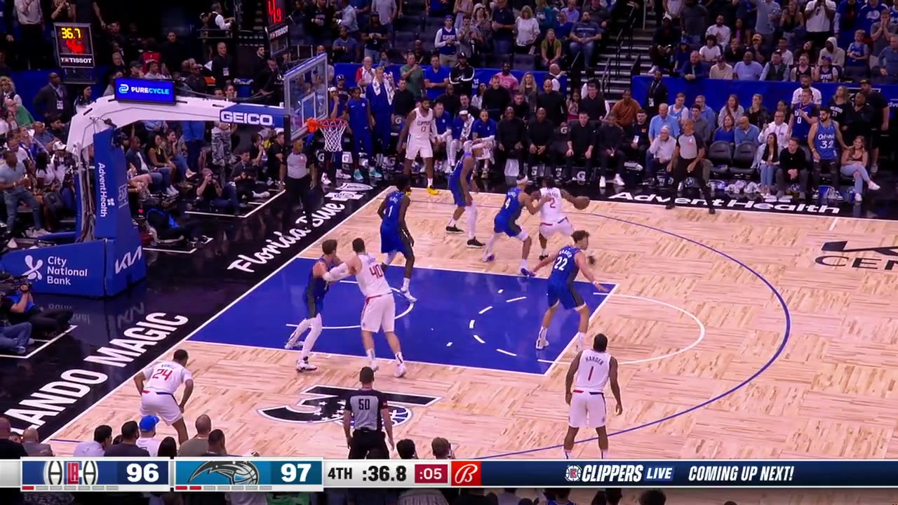 Kawhi Leonard Drains Clutch Shot! Clippers Take Lead Late vs. Magic