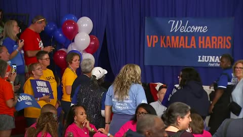 Kamala Harris Rally In Detroit - Full Pool Video