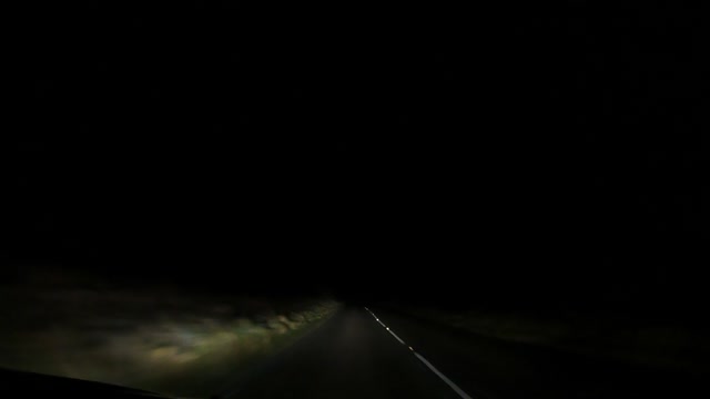 Night Drive from POSTBRIDGE to the campsite . Dartmoor. Speedlapse. 13th Dec 2022