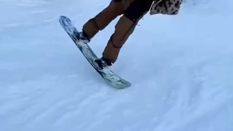 Let's take a look at the new skiing skills you just learned