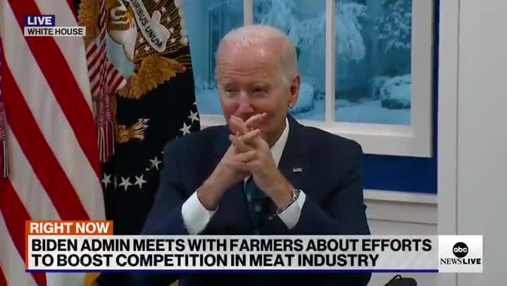 WH Staff Clears Out the Press Following Biden's Bizarre Chicken Story