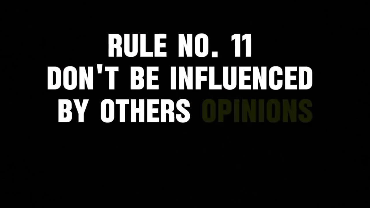 Trading Rule number 11