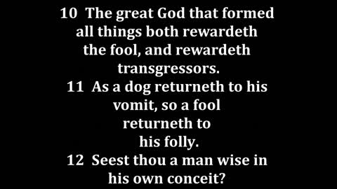 Proverbs 26 King James version