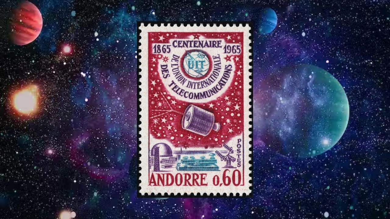 Astronomy and Space Stamps - Andorra (French)